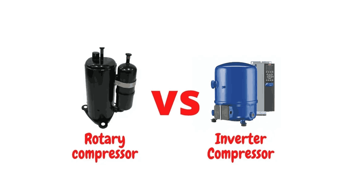 فرق کمپرسور روتاری و اینورتر کولر گازی، در طول عمر آنهاست.