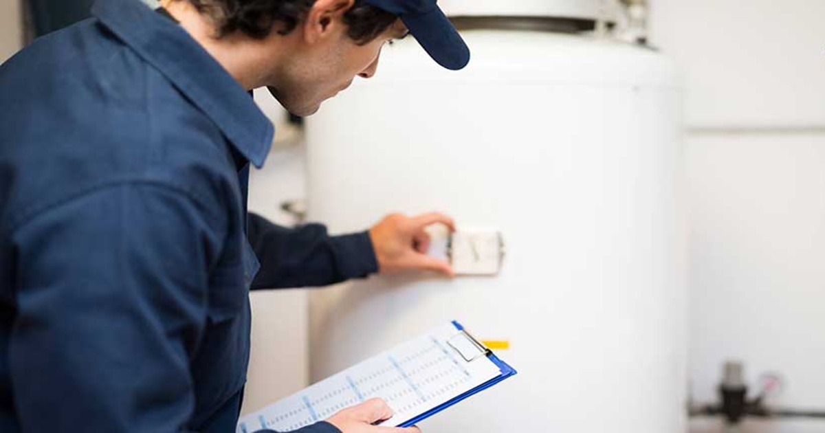 مراحل اولیه قبل از تنظیم درجه آبگرمکن بوتان